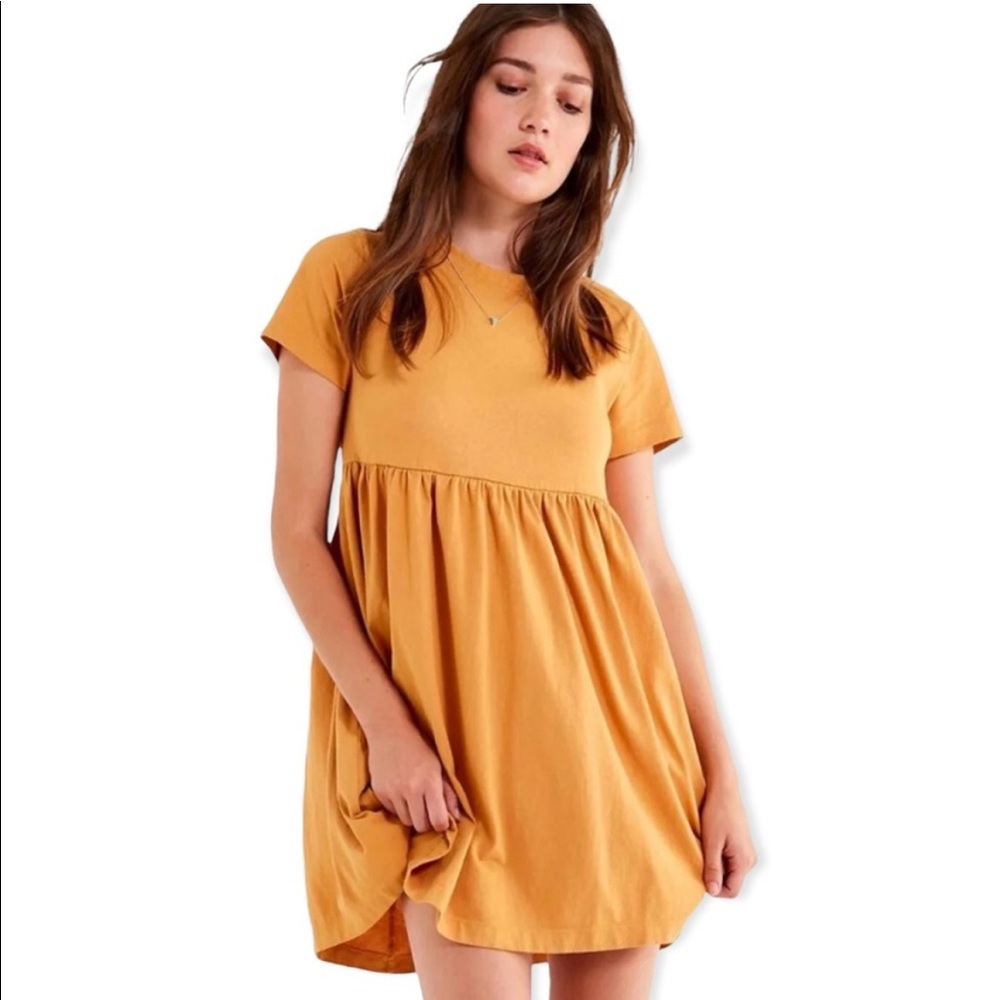 urban outfitters | alexa babydoll dress yellow